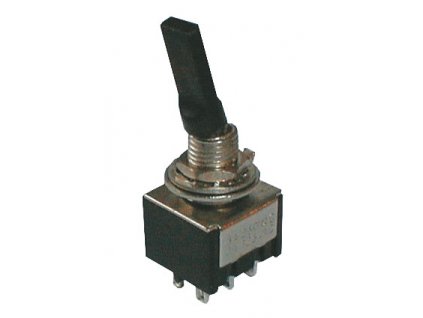 Přepínač páčkový    3pol./6pin  ON-OFF-ON plastic