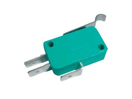 Mikrospínač ON-(ON) 10A s páčkou+z. L=23