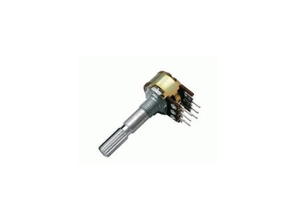 Potenciometr 100K/N  stereo  6/30mm