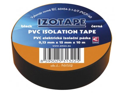 Páska izolační PVC 15/10m  černá EMOS
