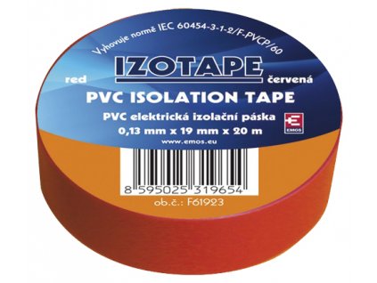Páska izolační PVC 19/20m  červená EMOS