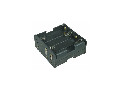 Pouzdro baterie  R6x8  vedle, nad