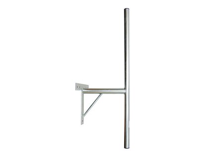 Anténní držák 35cm na zeď se vzpěrou, trubka 42/2mm, výška 60+40cm