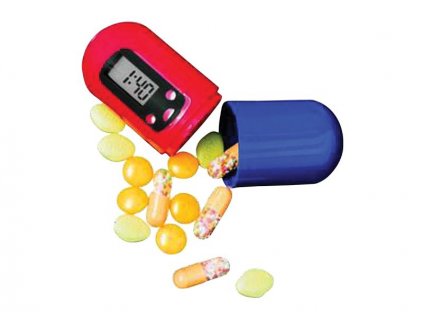 Zásobník na léky PB01 s časovačem a alarmem