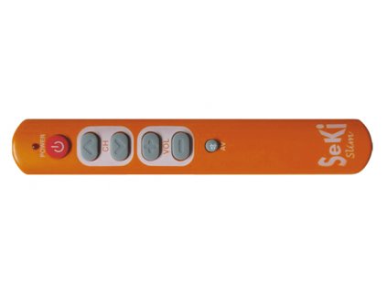 Ovladač dálkový  SEKI   SLIM oranžový pro seniory - univerzální - velká tlačítka