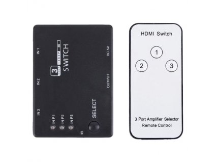 Přepínač 3x HDMI - 1x HDMI HADEX PS3