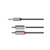 Kabel KRUGER & MATZ JACK 3.5 stereo/2xCINCH 1m KM1218 Basic