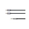 Kabel KRUGER & MATZ JACK 3.5 stereo/2xCINCH 3m KM0311