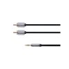 Kabel KRUGER & MATZ JACK 3.5 stereo/2xCINCH 1m KM0309