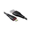 Kabel VFAN X01 Anti-Break USB /Lightning 1m Black