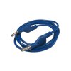 Kabel propojovací 1mm2/ 1m s banánky modrý HADEX N531A