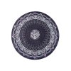 Podložka na jógu Mandala Black kulatá 70cm