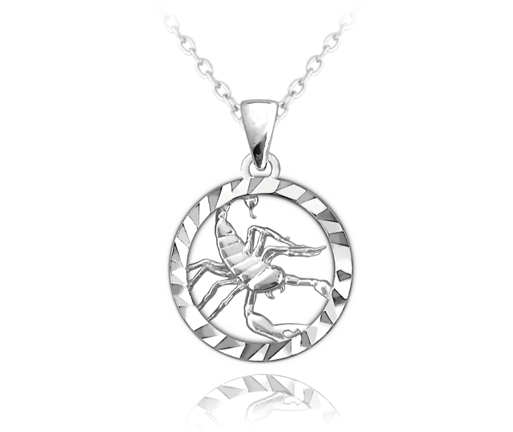 Stříbrný náhrdelník MINET Zodiac znamení ŠTÍR JMAS9411SN45