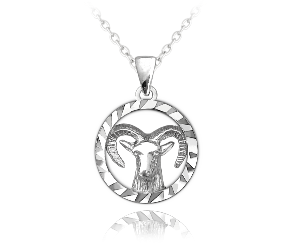 Stříbrný náhrdelník MINET Zodiac znamení KOZOROH JMAS9401SN45
