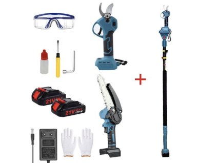 aku zahradni nuzky pila teleskopicka tyc sada 3v1 3533748