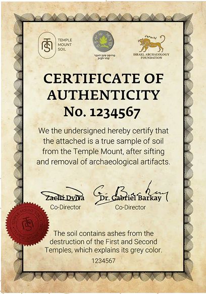 ORIGINÁLNÍ INDIVIDUÁLNÍ CERTIFIKÁT