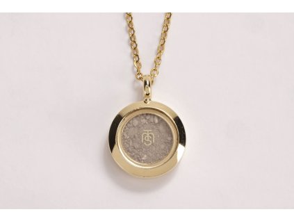 Medailonek posvátné země z Chrámové hory - zlatý