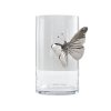 adriani rossi vaso illusion butterfly con farfalla in ceramica