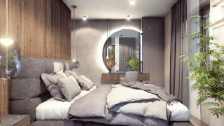 ✨ Minimalism in natural tones A modern interior in shades of grey and brown brings elegance, calmness, and timeless style....