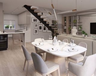 Interiér, který stojí na rovnováze mezi estetikou a funkčností. Světlo, přirozené materiály a čisté linie zde vytvářejí...