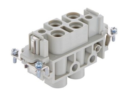 09380062701 | Han K 4/2 Pin Female Insert 4 80 Amp & 2