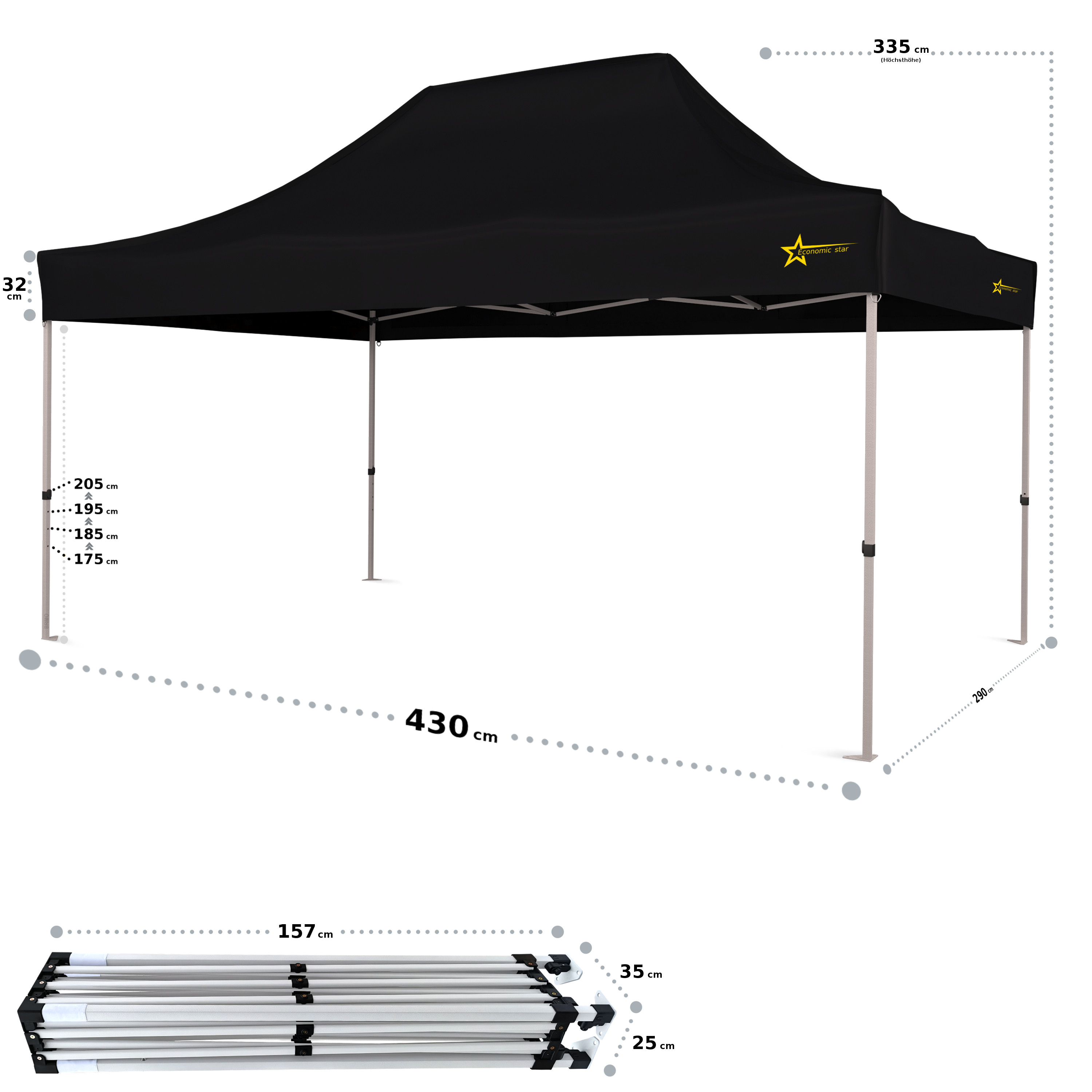 copertura gazebo 3x3 impermeabile