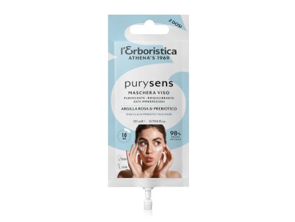 Erboristica PURYSENS Pleťová maska na problematickou pleť s růžovým jílem a prebiotikem 20 ml