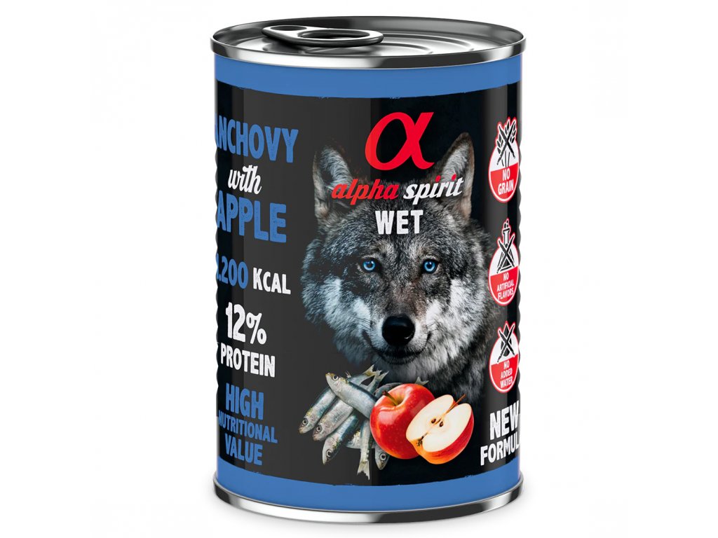 AS WET Food Anchovy with red apple 400 g