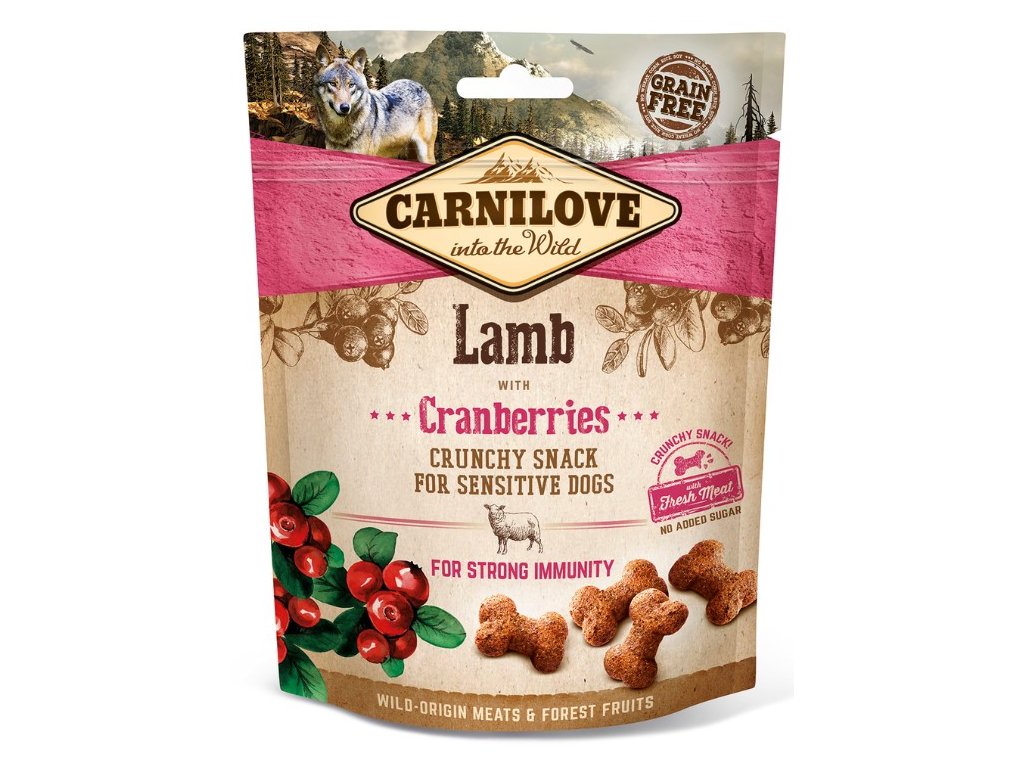 Carnilove Dog Crunchy Snack Lamb & Cranberries 200g
