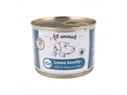 All Animals DOG losos kousky 200g
