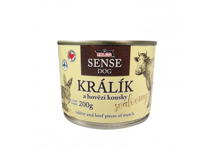 FALCO SENSE DOG králík a hovězí 200g
