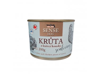 FALCO SENSE DOG krůta a kuře 200g