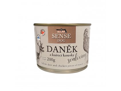 FALCO SENSE DOG daněk a kuře 200g