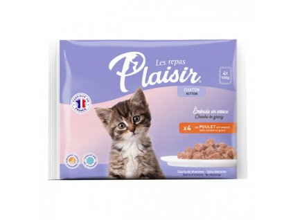 Plaisir cat Kapsa Multipack pro koťata kuřecí 4x100g