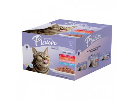 Plaisir cat Kapsa Multipack XXL pro dospělé i kastrované kočky mix chutí 24x85g