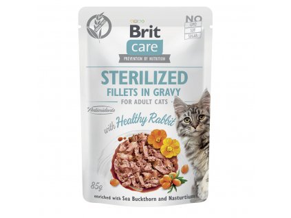 BCC Sterilized Fillets in Gravy w/Healthy Rabbit 85g