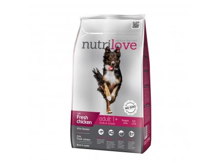 Nutrilove dry dog ADULT M 1,6kg