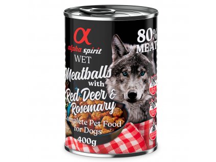 AS MEATBALLS Red deer with rosemary 400g