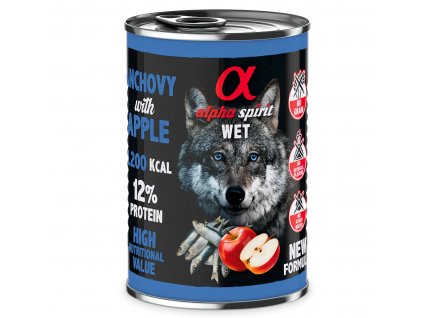 AS WET Food Anchovy with red apple 400g 5+1 ZDARMA