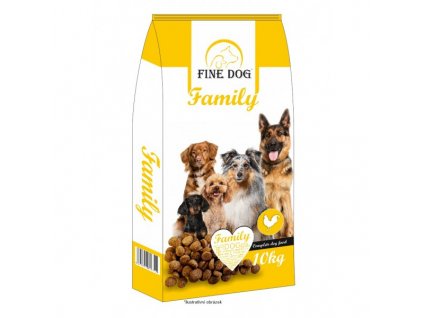 FINE DOG Family granule pro psy s KUŘECÍM 10kg