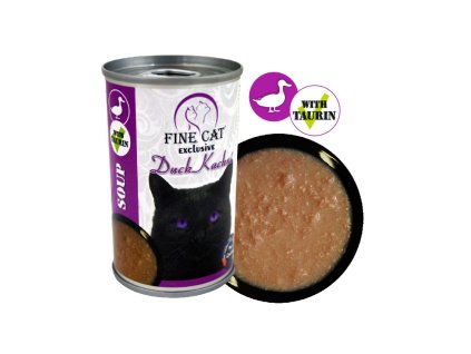 Fine Cat Exclusive Polévka pro kočky KACHNÍ 158g