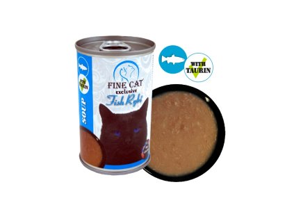 Fine Cat Exclusive Polévka pro kočky RYBÍ 158g