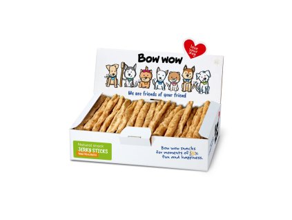Bow Wow Naturální Tyč s drůbežími játry a Jukou 22cm 50ks