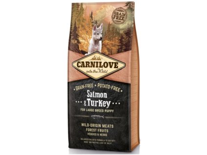 Carnilove Salmon & Turkey for large breed puppy 12kg | Tenesco.cz