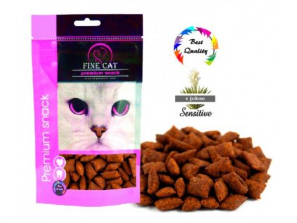 Fine Cat Plněné polštářky SENSITIVE s Jukou 80g