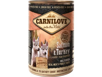 Carnilove Wild Meat Salmon & Turkey for Puppies 400g