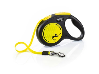 Vodítko Flexi NEON Classic M pásek 5m