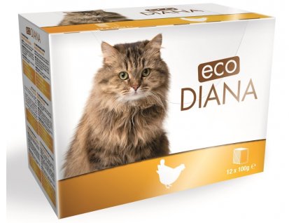 Diana eco kapsičky kuřecí kousky v omáčce 12x100g