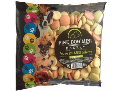Fine Dog MINI Piškoty barevné 80g