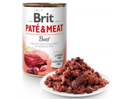Brit Paté & Meat Beef 400g 5+1 ZDARMA